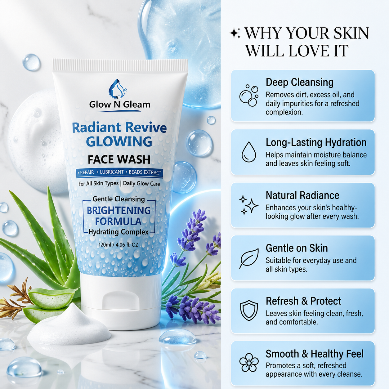 Glow N Gleam Radiant Revive Glow™ Brightening Face Wash