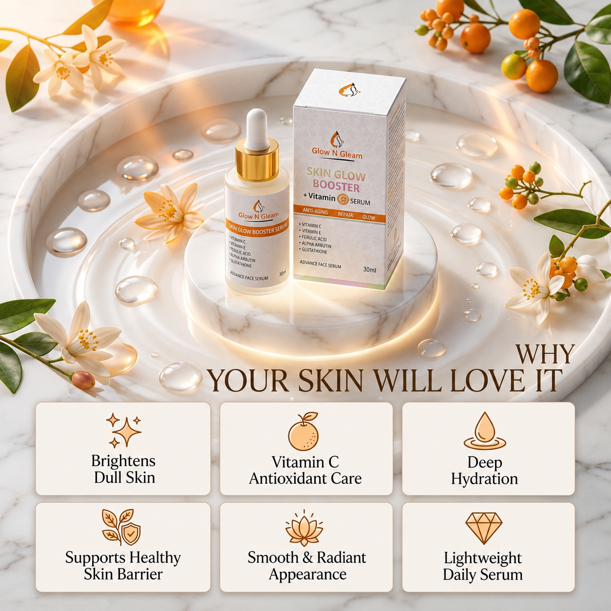 Glow N Gleam Radiant Revive Glow™ Vitamin C Booster Serum